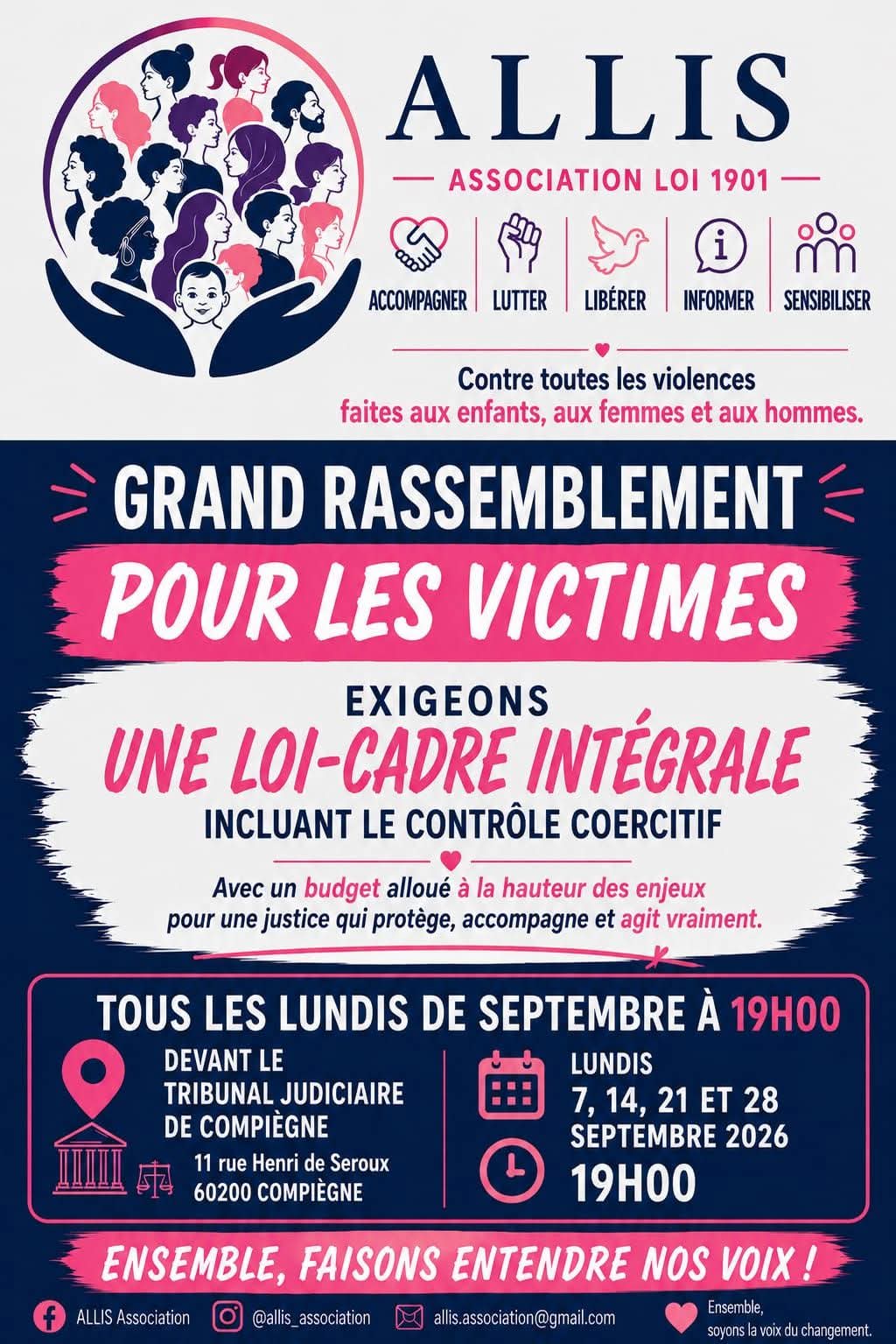 09/26: Rassemblements pour l&rsquo;adoption d&rsquo;une loi intégrale contre les violences&nbsp;sexuelles